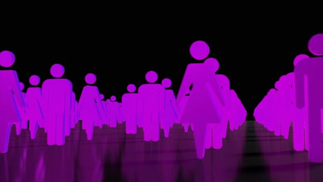 Männlich-Weiblich-Menschenmenge-Menschen-Symbole-Business-Team-Geschlechter-Geschlecht-4k
